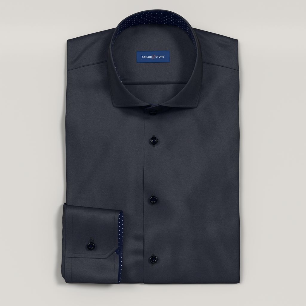 Chemise en bleu marine