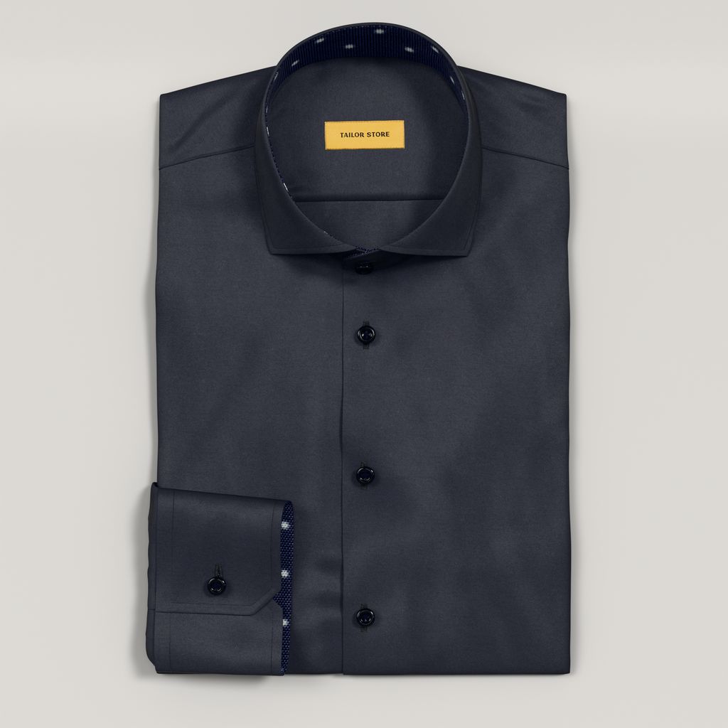 Chemise en bleu marine