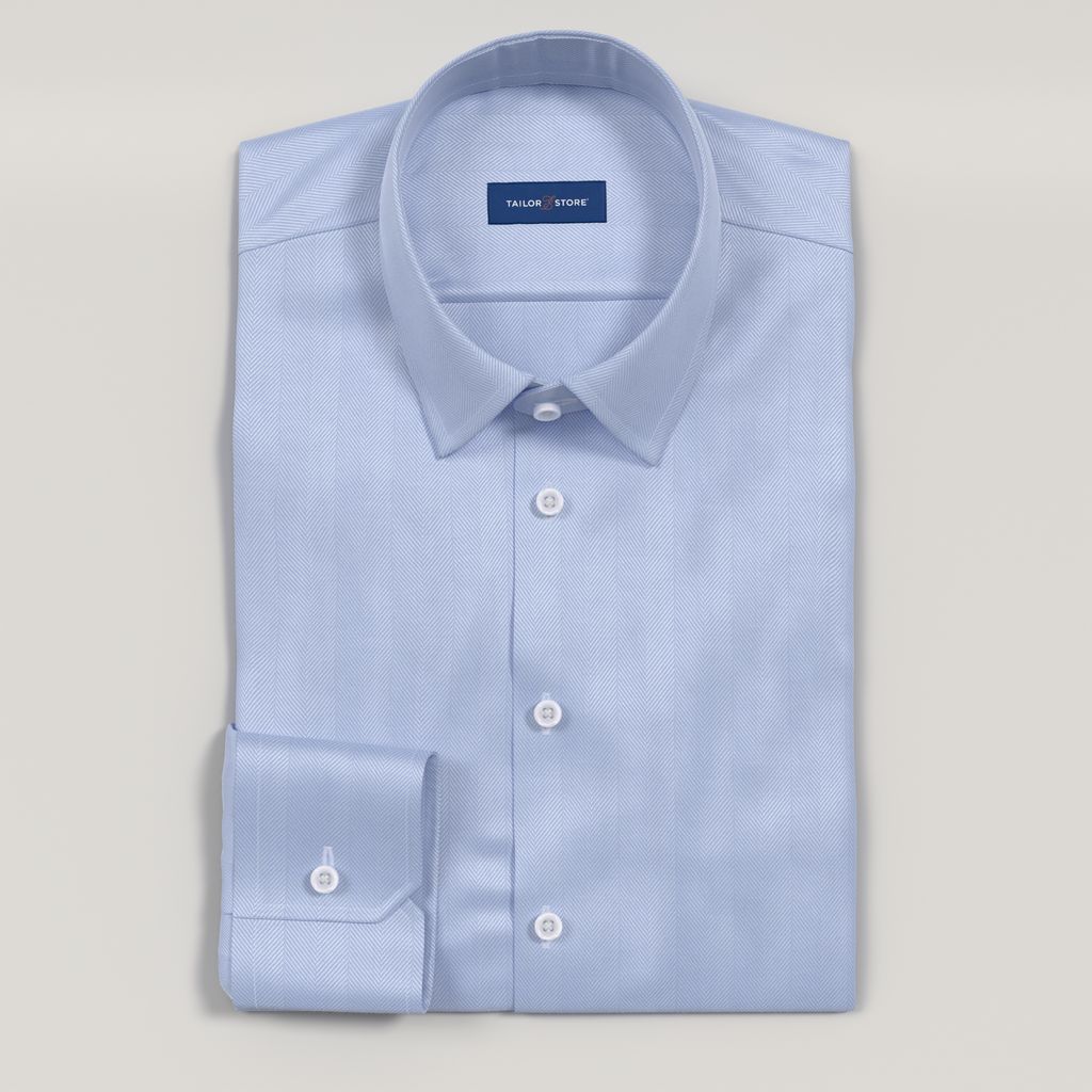 Blue business shirt