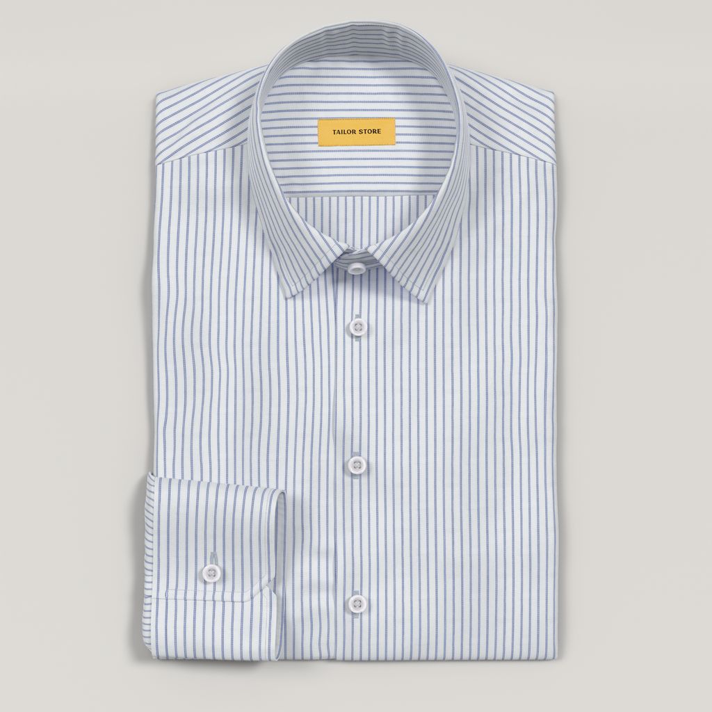 Blau gestreiftes Business-Hemd