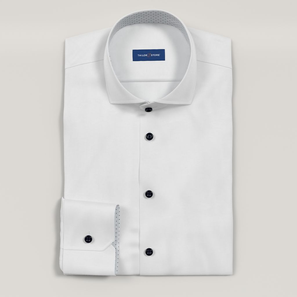 Chemise blanche business avec contraste