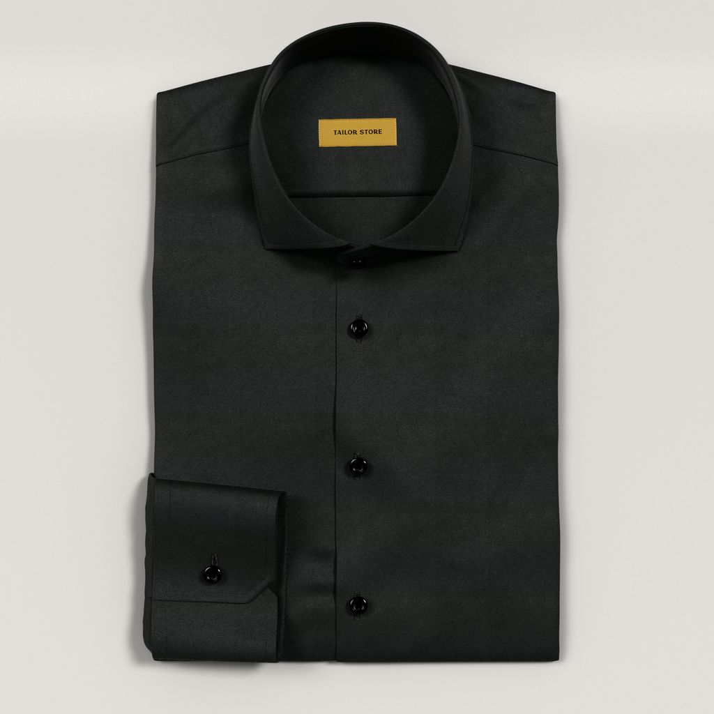 Black Business Shirt with Stretch