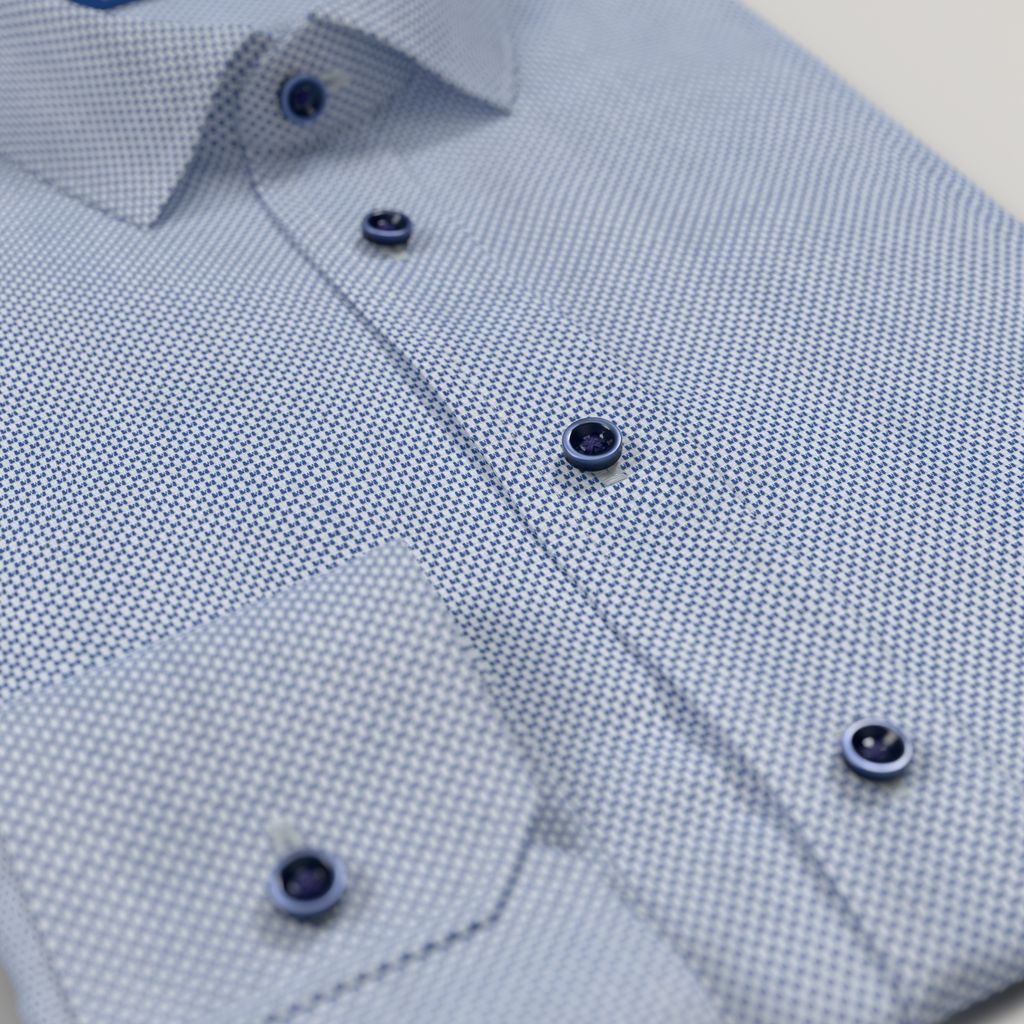 Mørkeblå business-skjorte