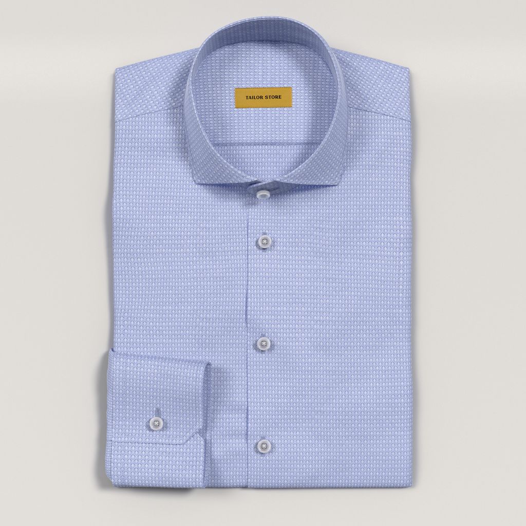 Light blue business luxury shirt