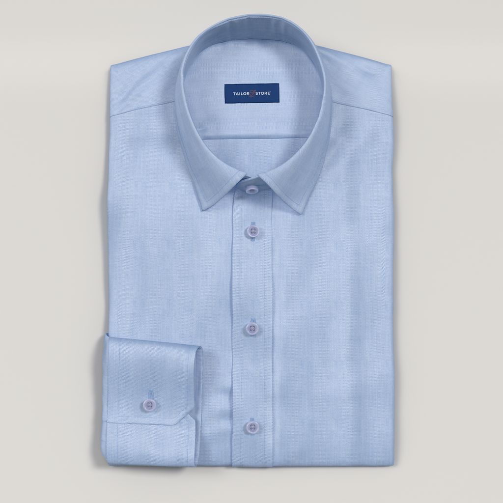 Chemise bleu clair business sans repassage pour femmes