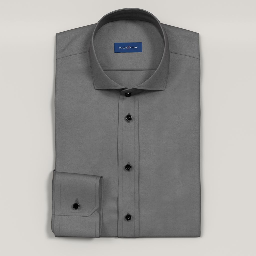 Steel gray business shirt