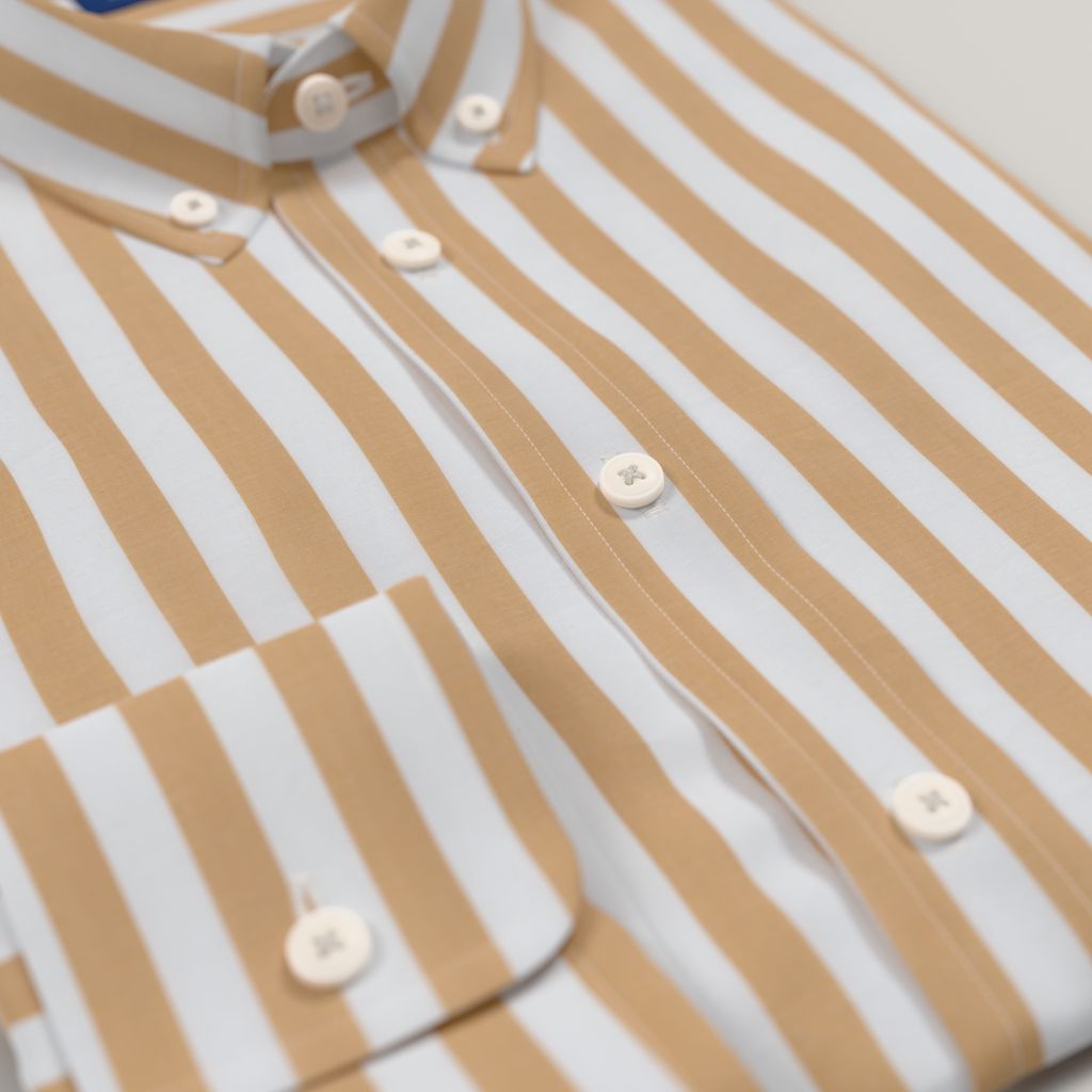 Yellow striped dress shirt
