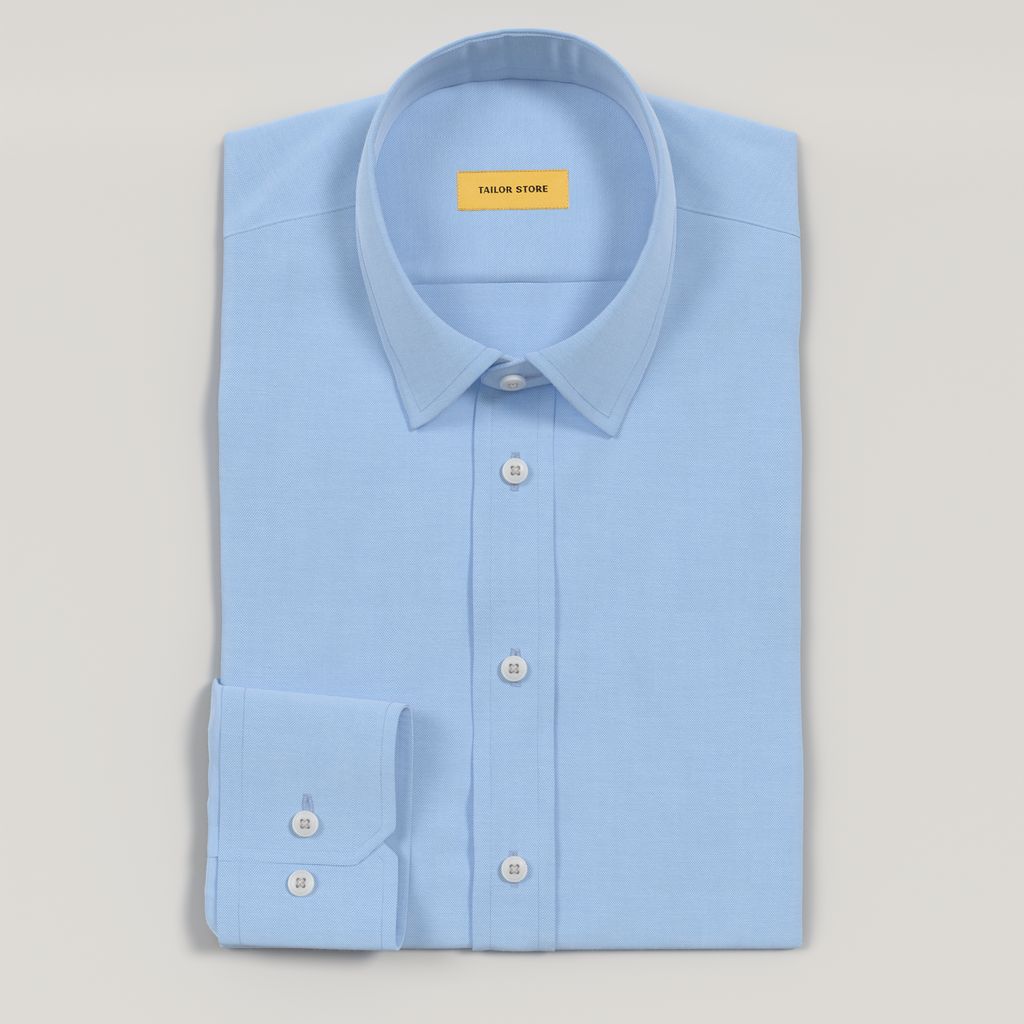 Chemise business bleu clair décontractée