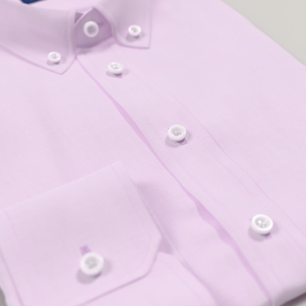 Chemise business rose décontractée