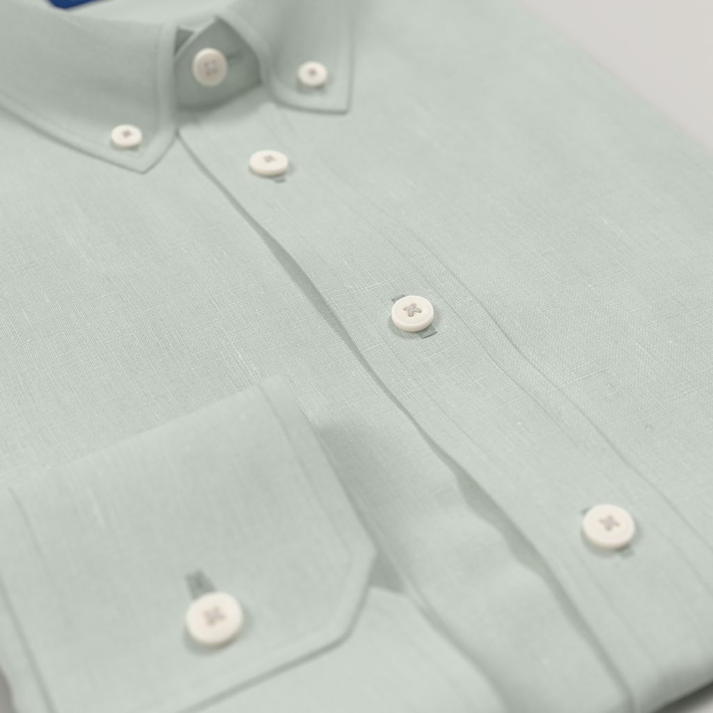 Sage linen shirt