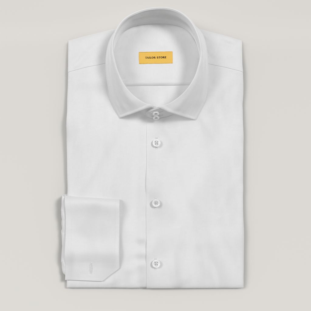 Classic formal white dress shirt