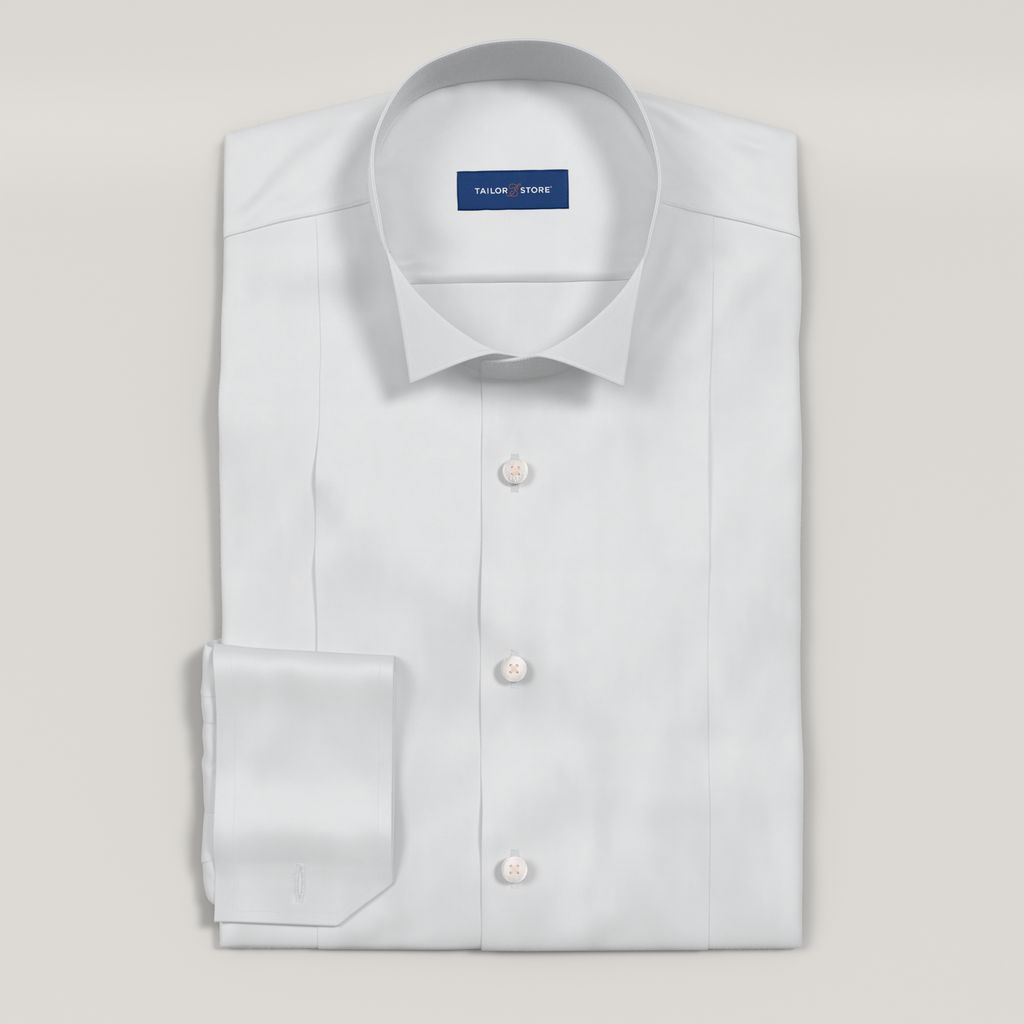 White tie dress shirt with wing collar