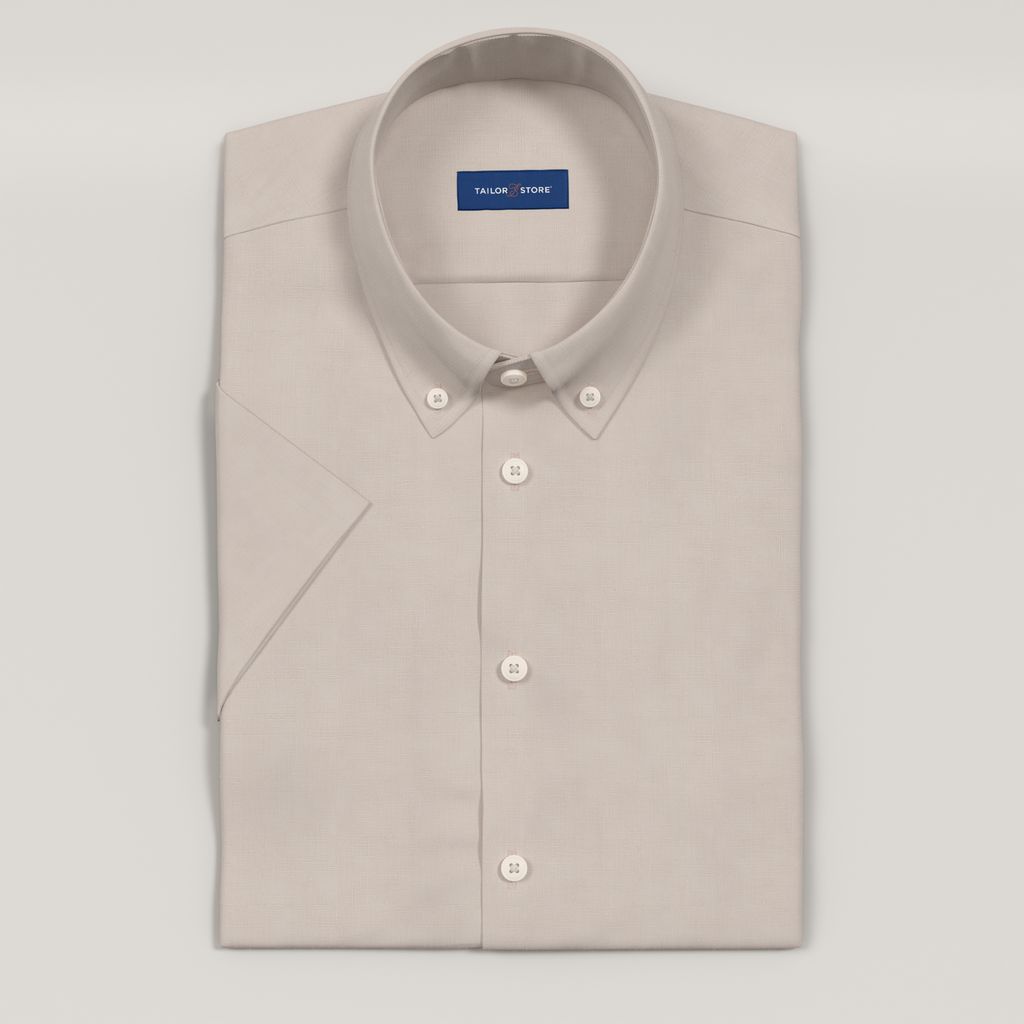 Ivory short sleeved linen shirt
