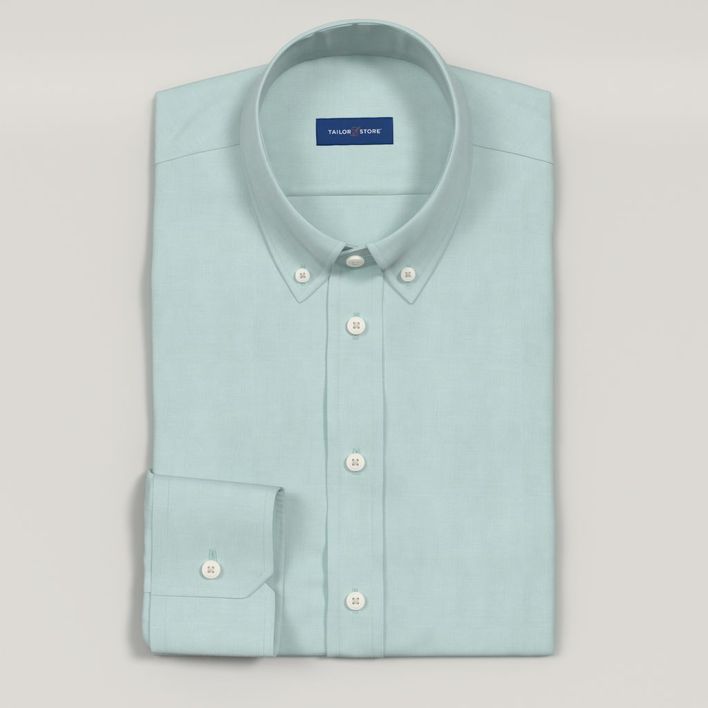 Aqua-blaues Leinenhemd