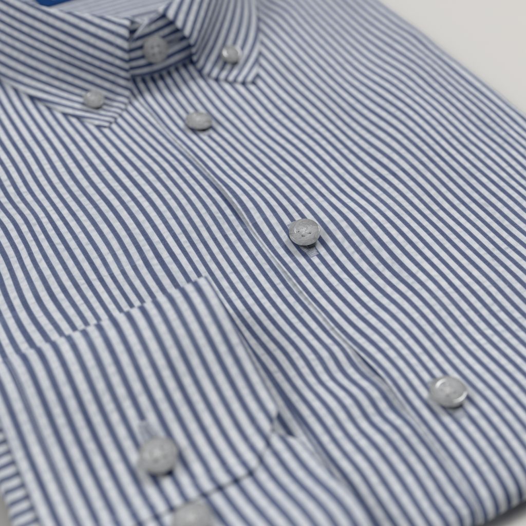 Chemise en seersucker rayé<br>