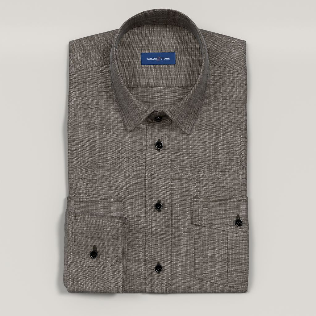 Rento denim-tyylinen paita mustana