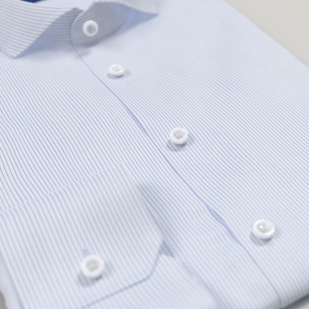 Light blue stripe business shirt