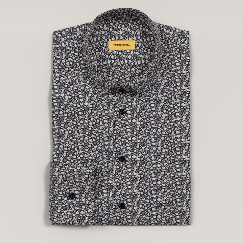 Chemise business-casual avec motif floral<br>