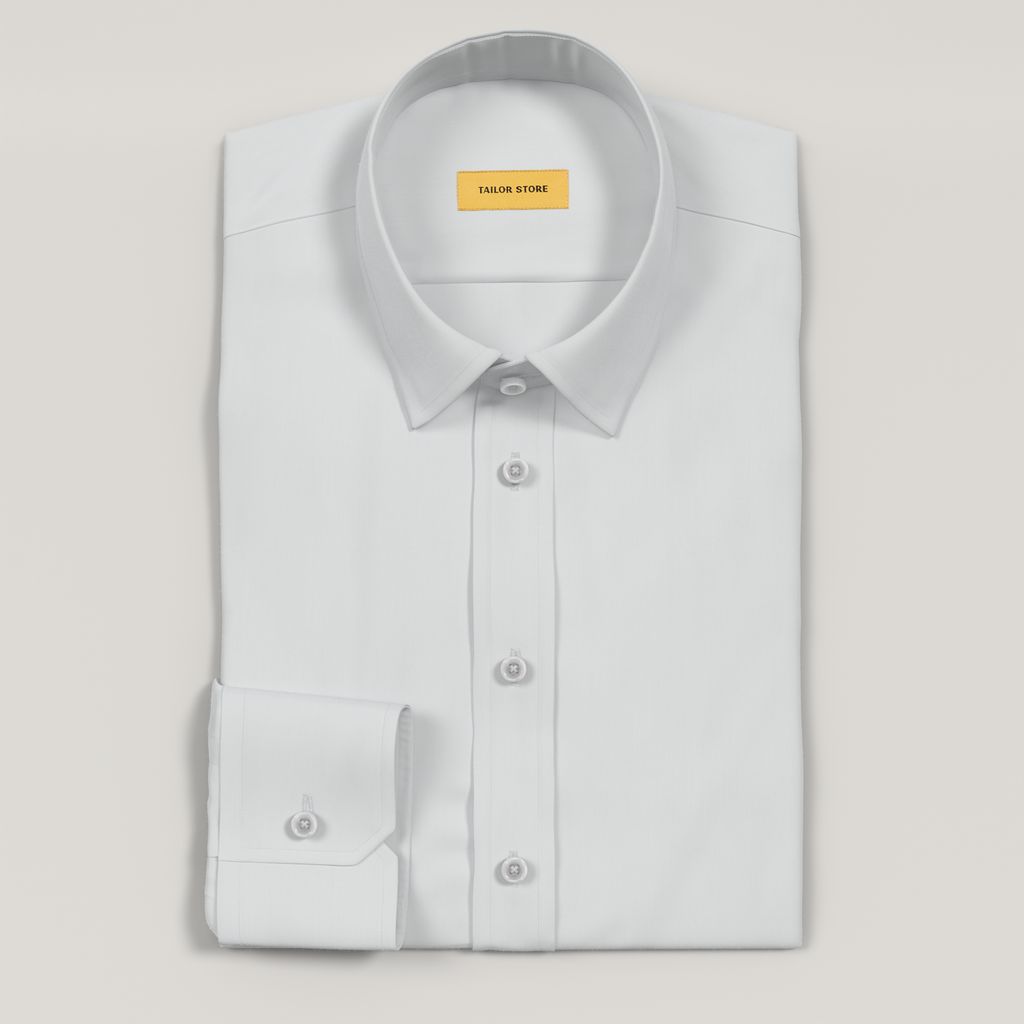  Chemise de business blanche en popeline, super légère.