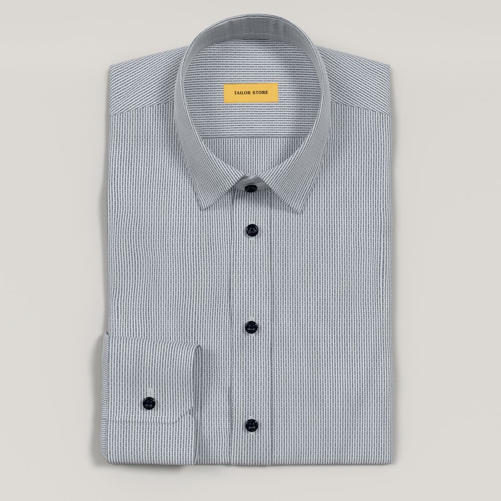 Chemise de business en popeline à motif marin