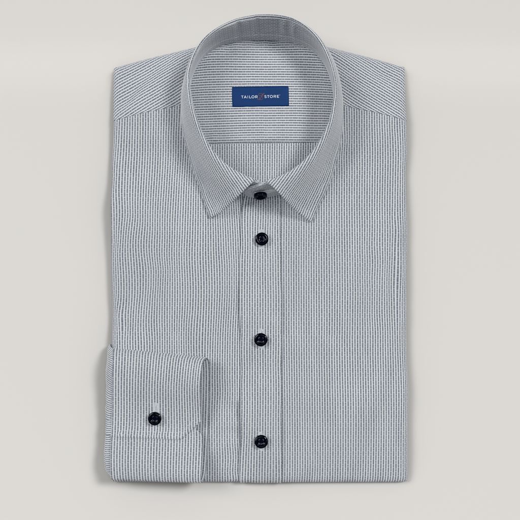 Chemise de business en popeline à motif marin