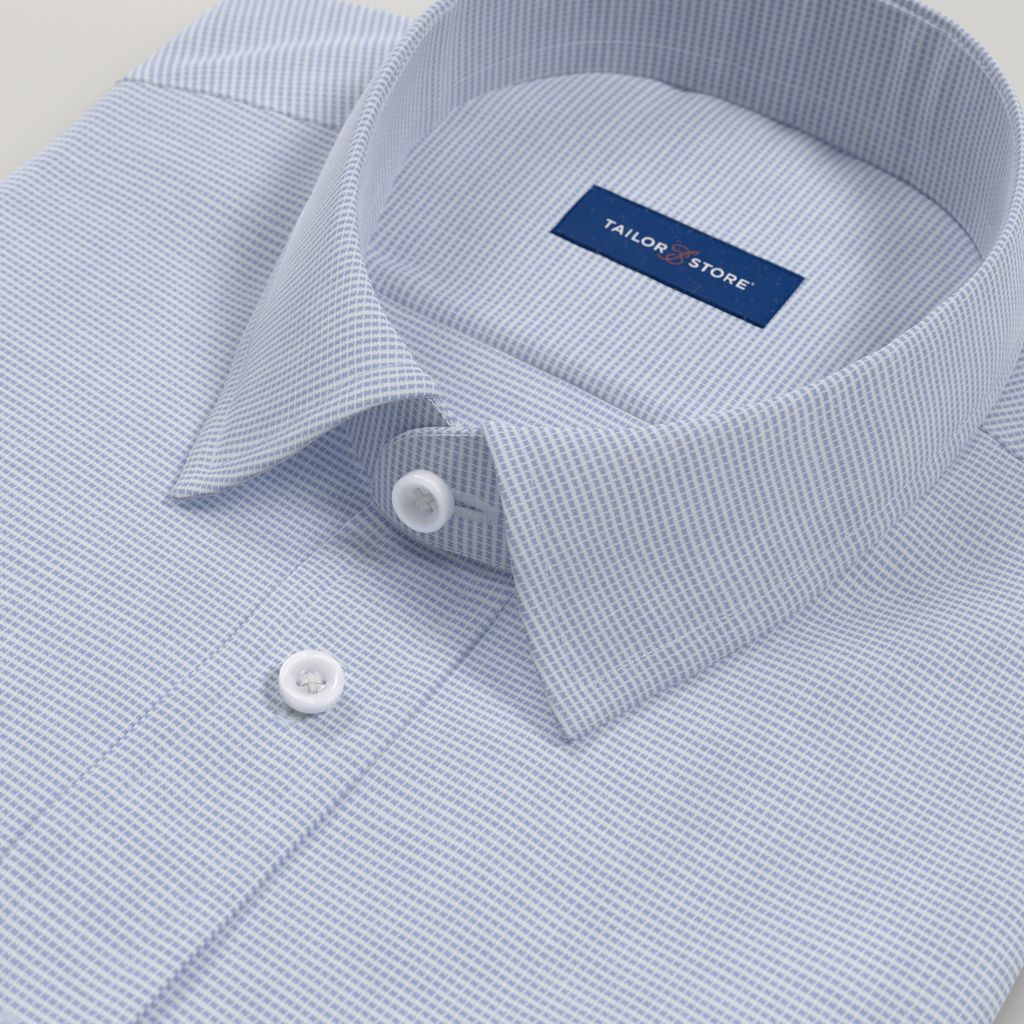 Chemise bleu clair extensible, facile à repasser