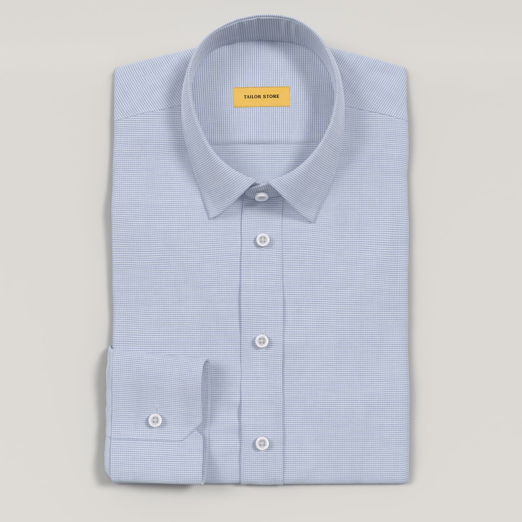 Chemise bleu clair extensible, facile à repasser