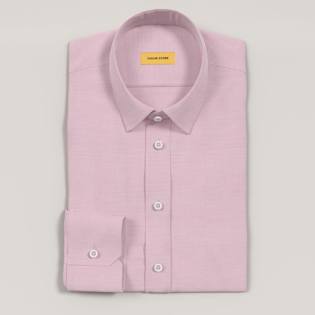 Chemise rose extensible facile à repasser