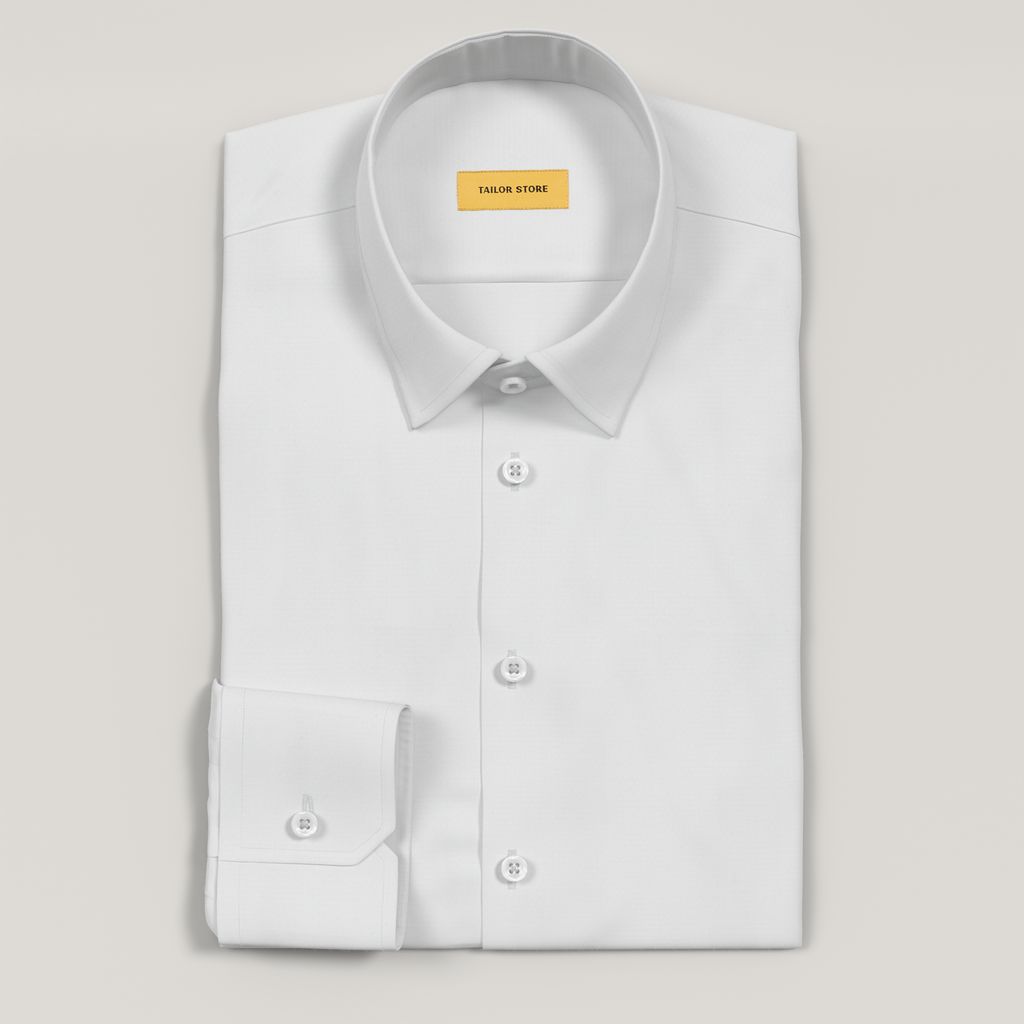 Chemise en coton bio blanc facile à repasser