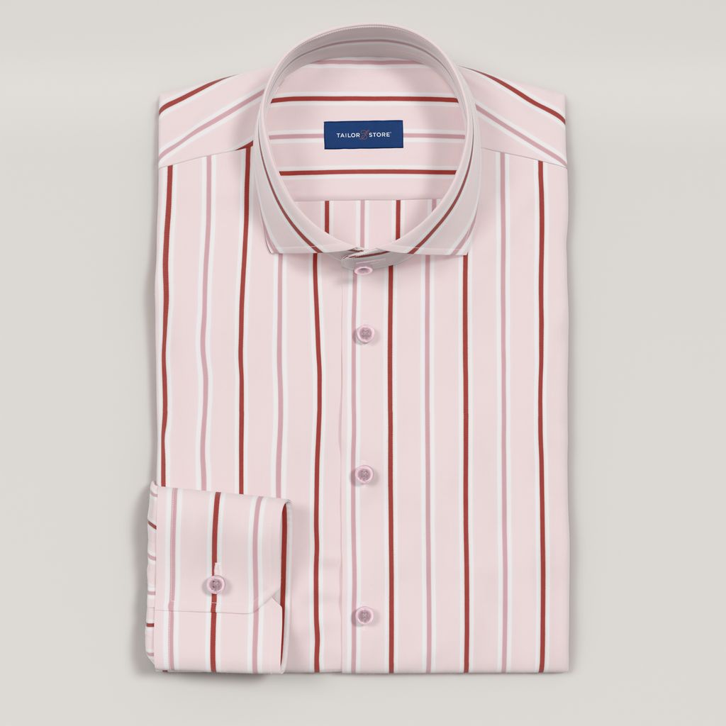 Pink striped dress shirt