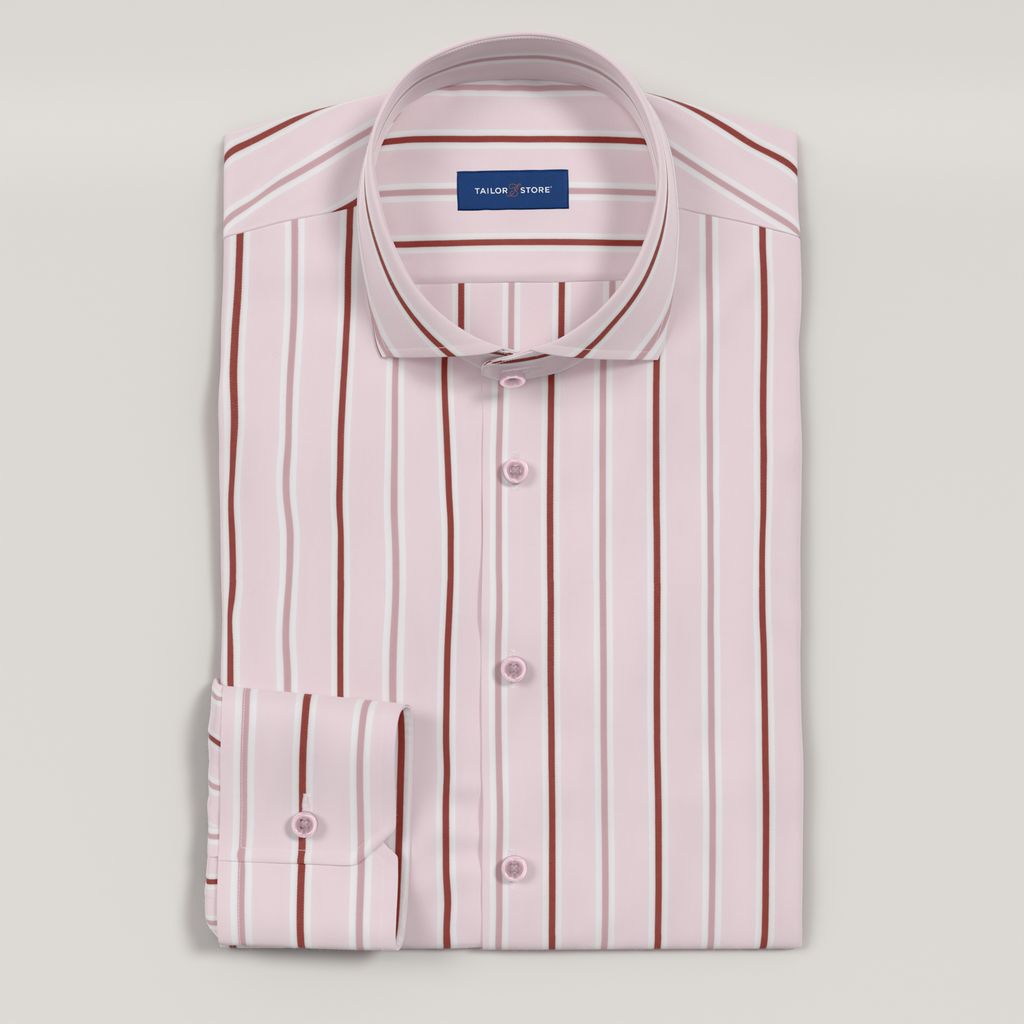 Pink striped dress shirt
