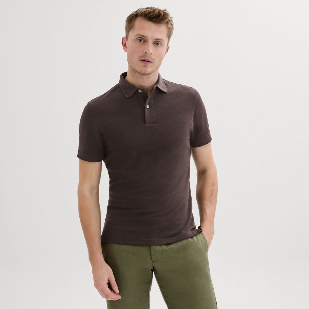 Polo brun foncé