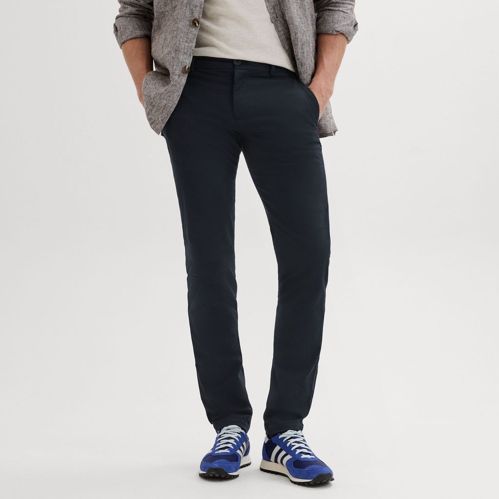 Chino extensible bleu marine