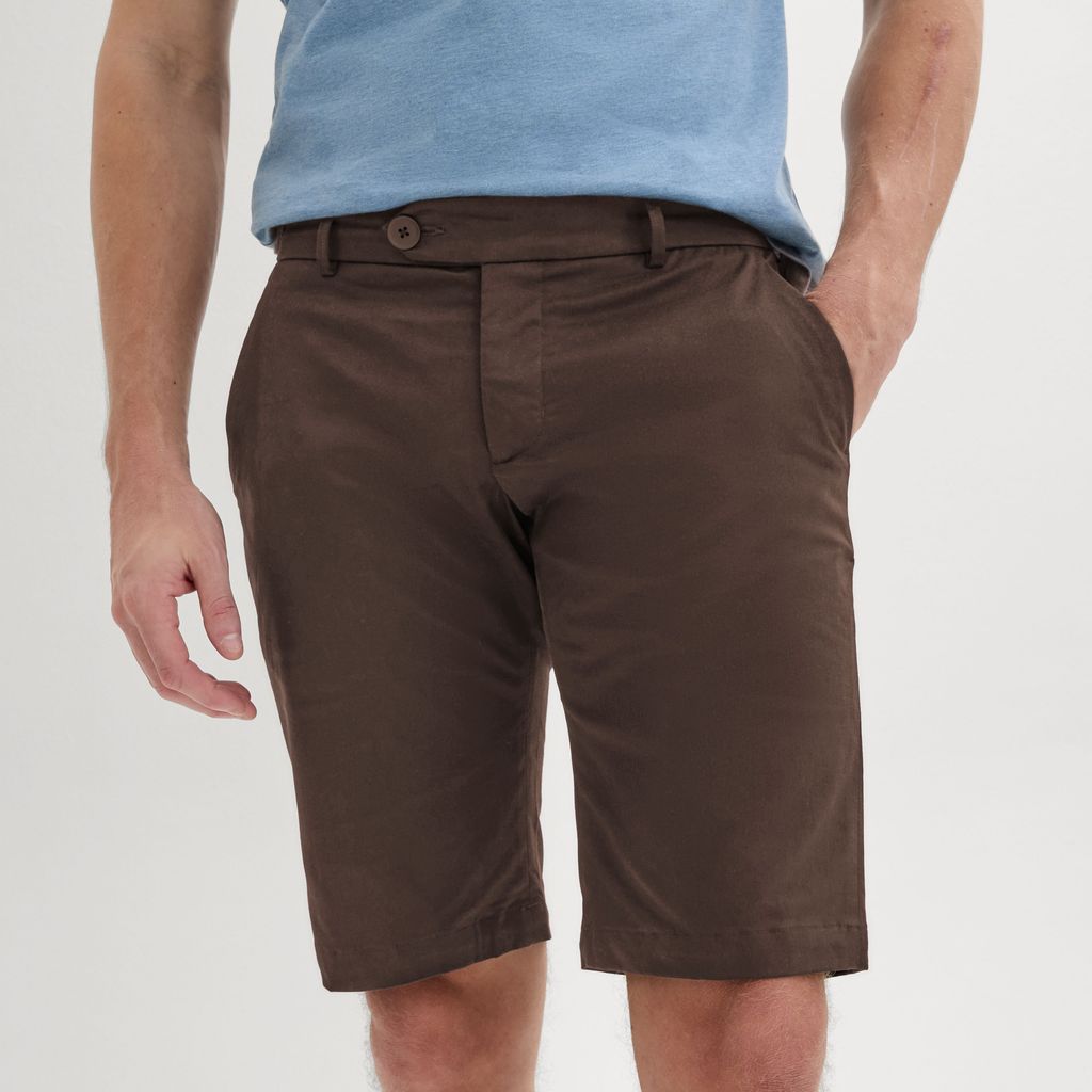Brown stretch shorts