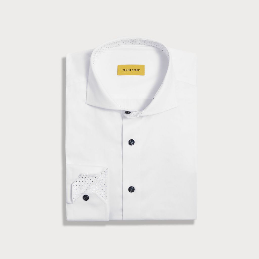 White business shirt with contrast