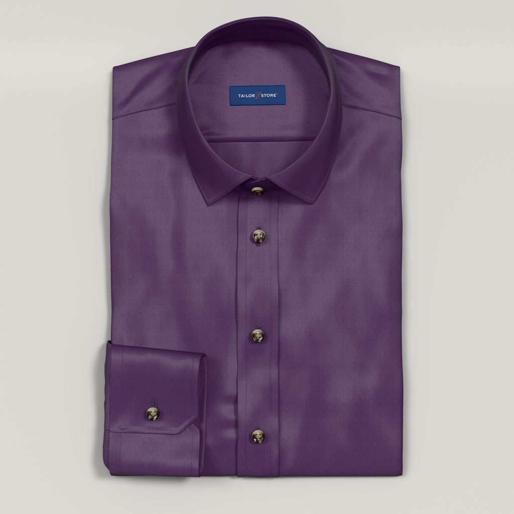 Dunkellilanes Business-Hemd