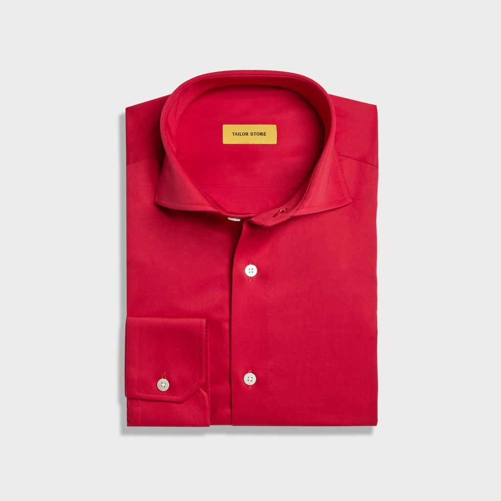 Red business shirt
