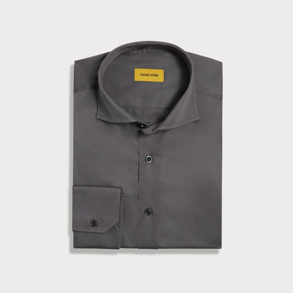 Stahlgraues Business-Hemd