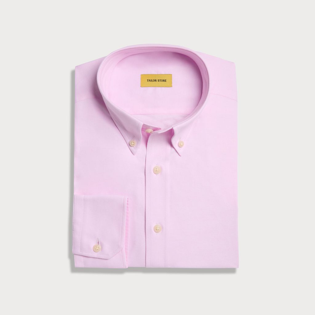 Chemise business rose décontractée