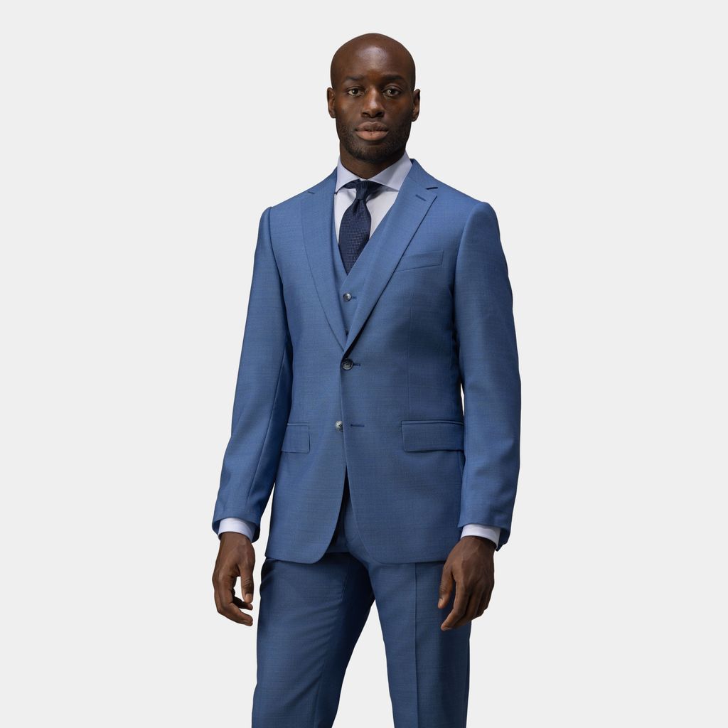 Sky blue two-piece suit