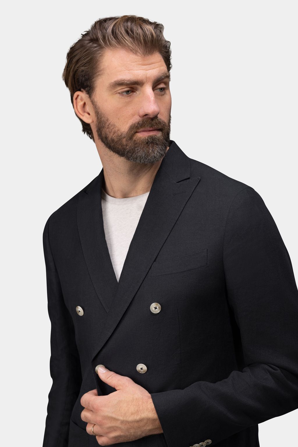 Black three-piece stretch suit | Tailor Store®