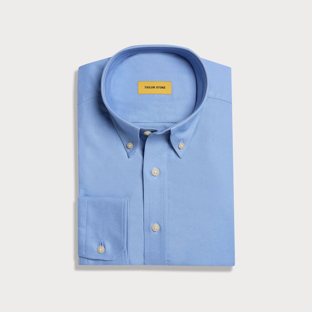 Himmelblaues Oxford-Hemd