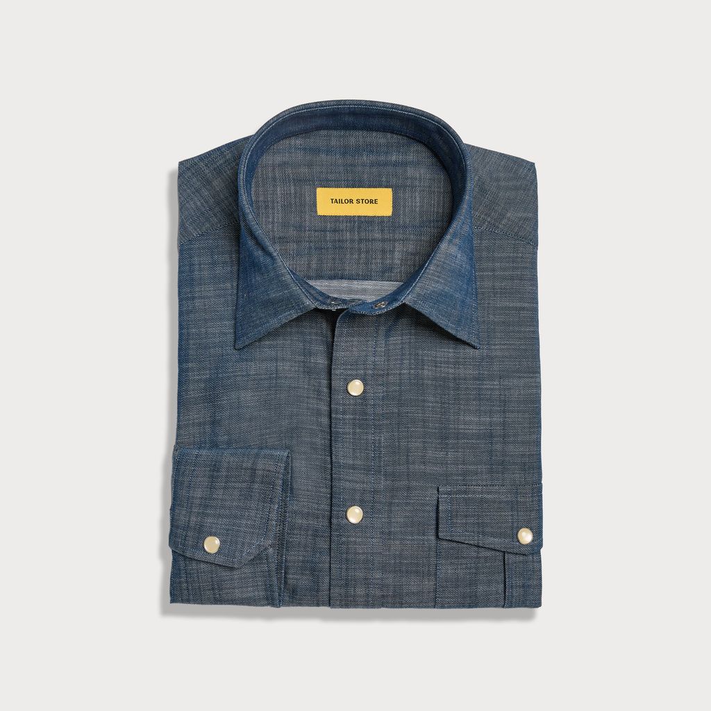 Casual denim look-a-like in navy