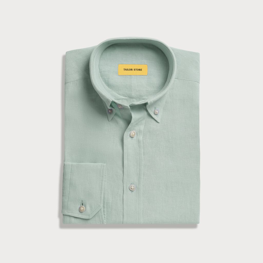 Sage linen shirt