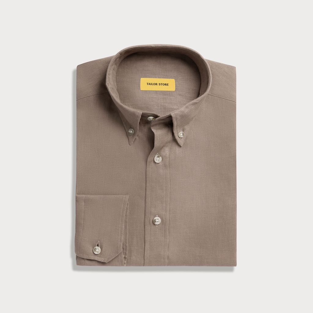 Nougat linen shirt