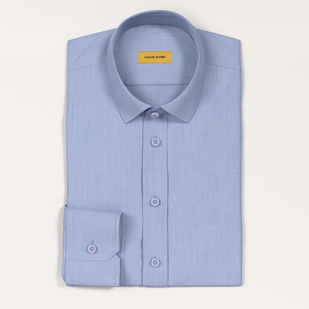 Light Blue Easy Iron Twill Shirt