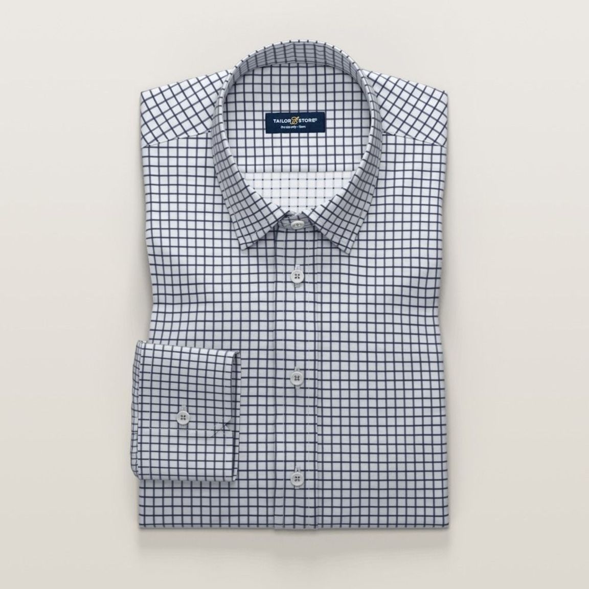 White square checked shirt | Tailor Store®