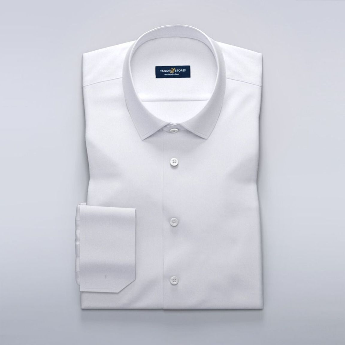 Business shirt in white dobby