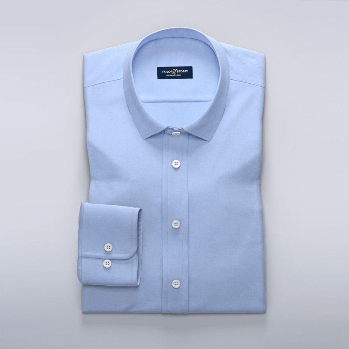 Business shirt in blue twill