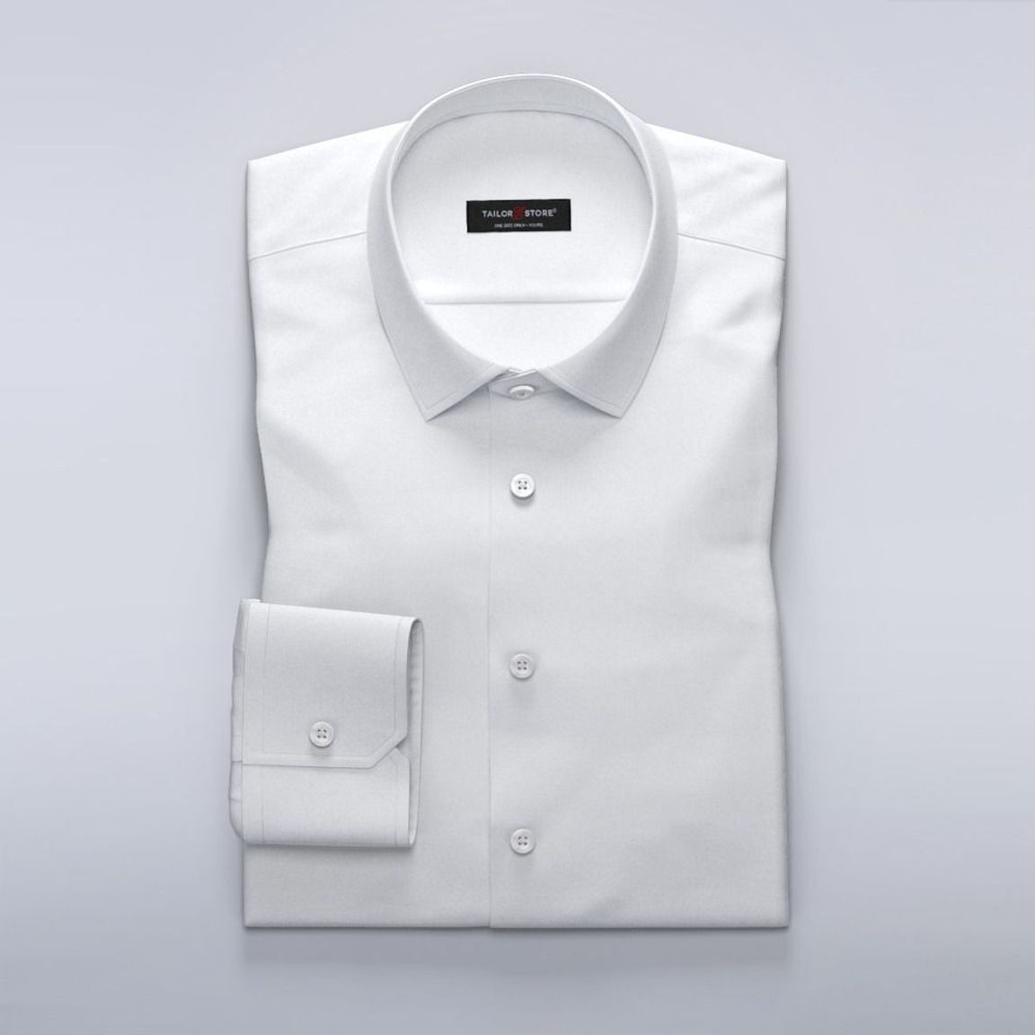 Women's business shirt in white twill